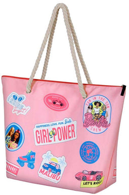 Karactermania - Barbie Trendy Malibu Strandtas met Rits - Boodschappentas