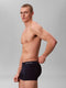 Calvin Klein - 3-pack Low Rise Trunk Boxershorts - Aansluitende pasvorm - Zwart Blauw (3-pack)