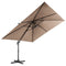 Coast Zweefparasol - Kantelbaar - 300 x 300 x 273 cm - Koffiebruin