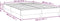 vidaXL - Bedframe - kunstleer - crèmekleurig - 140x200 - cm