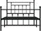 vidaXL-Bedframe-met-hoofd--en-voeteneinde-metaal-zwart-100x200-cm
