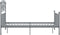 vidaXL - Bedframe - metaal - grijs - 120x200 - cm