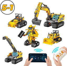 Qualitá® Robot Bouwpakket 5 in 1 – Educatief Speelgoed – Robot Speelgoed - Robot Bouwpakket - STEM