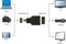 Gembird HDMI(F)-microHDMI(M) - Adapter - Vergulde contacten - Zwart