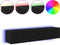 vidaXL - TV - Wandkasten - met - LED-verlichting - 2 - stuks - Zwart - Eiken - 80x35x31 - cm