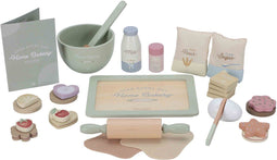 Little Dutch - Houten Bakset FSC - Inclusief receptenkaart en accessoires - Multi