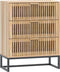vidaXL - Dressoir - 60x30x75 - cm - bewerkt - hout