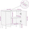vidaXL - Wastafelkast - 62x33x58 - cm - massief - mangohout