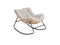 Lifa Garden Rotan Rocking Stoel met Kussen - Naturel - 110x70x90 cm