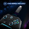 Dragonshock Aurora Plus - Gamecontroller - Draadloos met RGB-LED's - Zwart