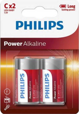 Philips LR14P2B - C batterij - Alkaline - 1.5 V - (2 stuks)