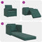 vidaXL - Vloersofa - Bed - 2-in-1 - Donkergroen - 74x77x81 - cm - Velvet