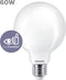 Philips LED lamp E27 Globe Lichtbron - Warm wit - 7W = 60W - Ø 9,5 cm - 1 Stuk