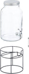 Drankdispenser - 6 liter - kraantje - standaard - glas