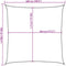 vidaXL - Zonnezeil - 160 - g/m² - 5x5 - m - HDPE - donkergroen