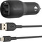 Belkin CCE002BT1MBK - USB-A Lader - 2-poorts 24 W met kabel - Zwart