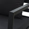 vidaXL - Tuinbank - 2-zits - met - kussens - aluminium - donkergrijs
