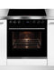 Hanseatic HBCO7210A1+HI46074CA - Inbouw oven set - 72L - Inductie - Energieklasse A+ - Zwart