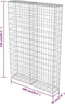 vidaXL - Schanskorfmuur - met - deksels - 100x20x150 - cm - gegalvaniseerd - staal