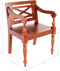 vidaXL - Stoelen - Batavia - 2 - st - massief - mahoniehout - donkerbruin