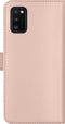 Selencia Hoesje Geschikt voor Samsung Galaxy A41 Hoesje Met Pasjeshouder - Selencia Echt Lederen Bookcase - Roze