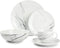 Salt&Pepper - Plat bord 19cm marble - Stone - set/4