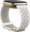 Fitbit Versa 3/Sense - Siliconen sportbandje - Ventilatie - Wit - Small (14-18 cm)