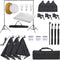 vidaXL - Fotostudioset - met - verlichtingsset, - achtergrond - en - reflector