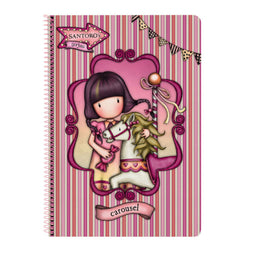 Notitieboekje Gorjuss Carousel Zalm A4