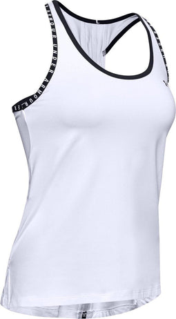 Under Armour UA Knockout Tank - Dames Sporttop - Fitness & Training - Wit - Maat S
