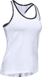 Under Armour UA Knockout Tank - Dames Sporttop - Fitness & Training - Wit - Maat S