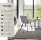 tectake® Eetkamerstoel Marilyn - Gestoffeerd - Ergonomisch - Grijs/zwart