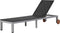 vidaXL - Ligbed - met - wieltjes - poly - rattan - zwart