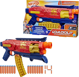 NERF Loadout Shadowspeed Recon Blaster - Dartblaster met 14 N1-darts - Pompactie en draaiende cilinder