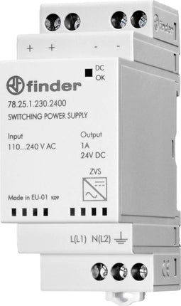 Finder 78.25.1.230.2400 DIN-rail netvoeding 24 V/DC 1 A 25 W Inhoud: 1 stuk(s)