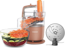 Kenwood MultiPro Go FDP22.130RD - Foodprocessor - 1.3L mengkom - Roze