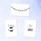 Partizzle - Verjaardagskaarten Set - 36 Stuks - Minimalistisch - Zwart en Wit (36 stuks)