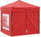 vidaXL - Partytent - inklapbaar - met - zijwanden - 2x2 - m - rood