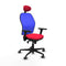 Piqueras y Crespo 3D036G1 - Bureaustoel - Verstelbare hoogte met hoofdsteun - Rood