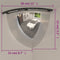vidaXL - Verkeersspiegel - kwartbol - 2 - st - Ã - 40 - cm - acryl