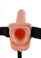 Pipedream - Fetish Fantasy - Hollow Strap-On with Balls - 7 Inch - Skin