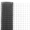 vidaXL Draadgaas vierkant 25x1.5 m staal met PVC coating grijs