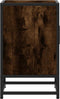 vidaXL - Nachtkastjes - 2 - st - 40x31x50 - cm - bewerkt - hout&metaal - gerookt - eiken