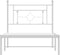 vidaXL - Bedframe - met - hoofdbord - metaal - wit - 100x190 - cm
