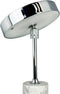 Dyberg Larsen Starlight - LED oplaadbare tafellamp - Dimbaar met marmeren voet - Chroom/grijs marmer