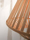 GOOD&MOJO Vloerlamp Merapi - Bamboe Zwart - 57x30x150cm - Modern - Staande lampen voor Woonkamer - Slaapkamer