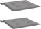 vidaXL - Tuinstoelkussens - 2 - st - 50x50x3 - cm - stof - grijs