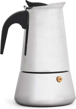 Kinvara Percolator Italiaans koffiezetapparaat - staal - zilver - 6kopjes - Koffiezetter
