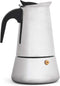 Kinvara Percolator Italiaans koffiezetapparaat - staal - zilver - 6kopjes - Koffiezetter