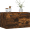 vidaXL - Wandkast - 60x36,5x35 - cm - bewerkt - hout - gerookt - eikenkleurig